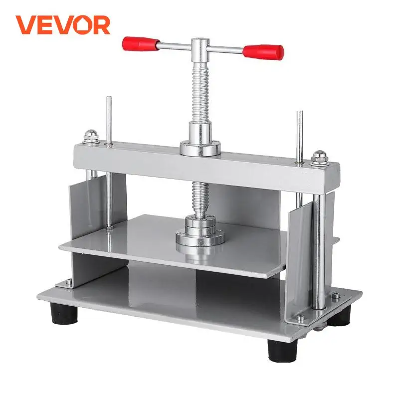 VEVOR Manual Paper Press Machine 12x8.6 inch for A4 Papers 10cm Thickness Steel Frame Paper Press Machine Papermaking Book Press