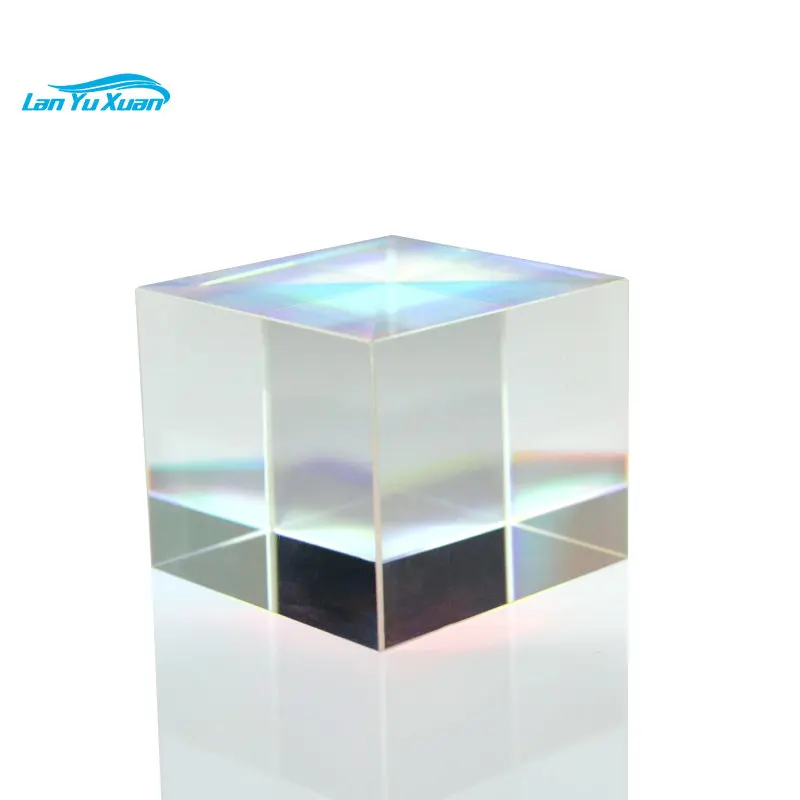 

Color combination prism light splitting black technology optical glass prism photography children look at rainbow rhombic mirror