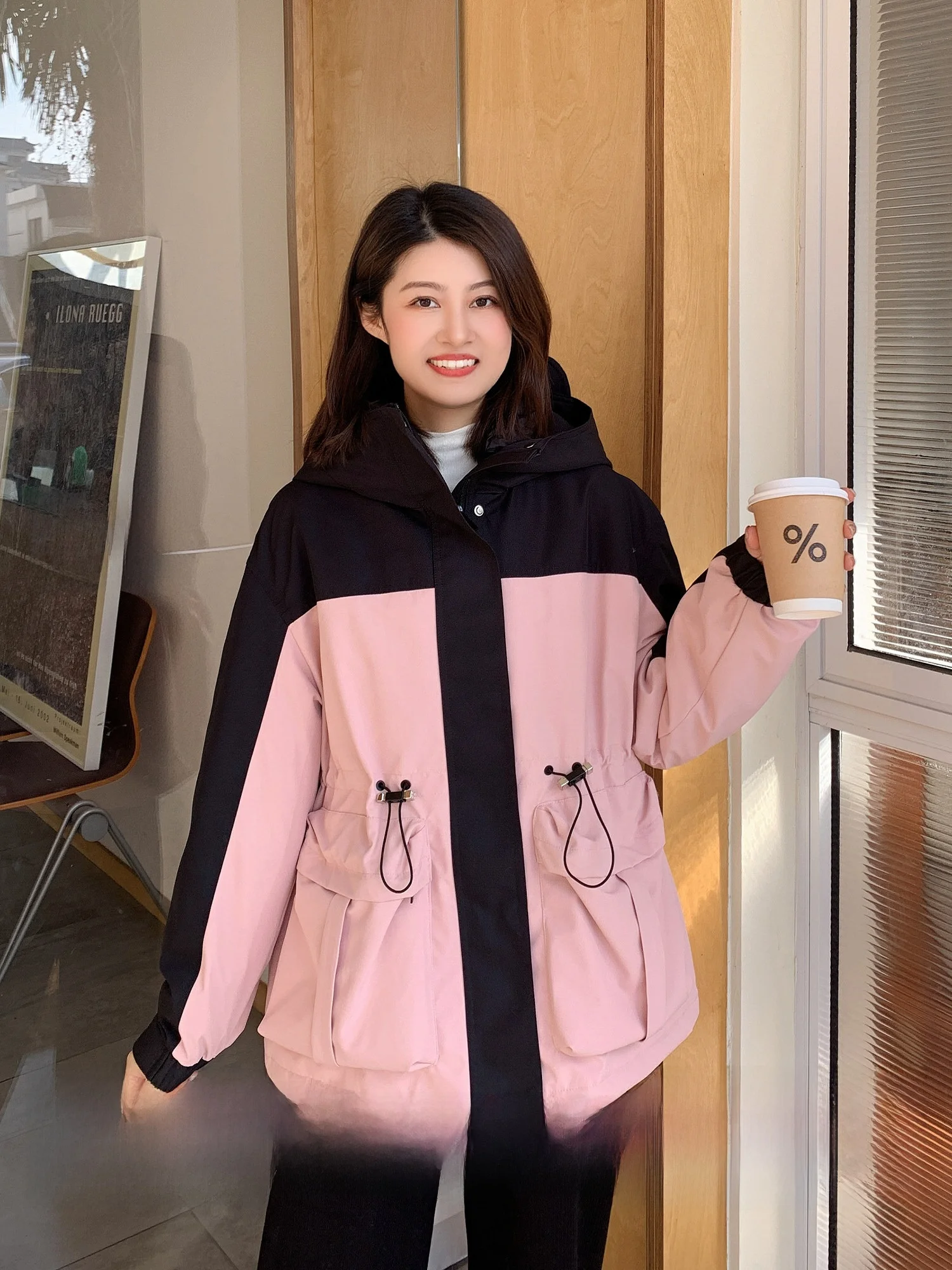 

Зимняя уличная куртка из гусиного пуха с высокой теплоизоляцией, ветрозащитная, водонепроницаемая, с капюшоном, на молнии, с длинными рукавами, модель 236SLES