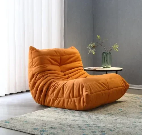 Caterpillar Single Sofa Lazy Couch Tatami Living Room Bedroom Lovely Leisure Single Chair Reading Chair Balcony Rocking Chair