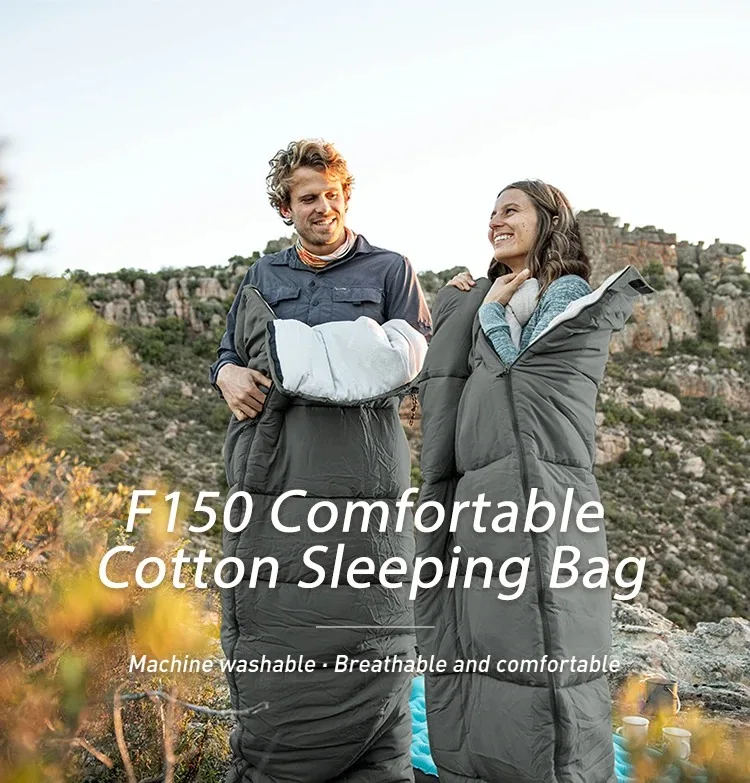 Naturehike Camping Sleeping Bag Spliced Waterproof Ultralight Double Quilt Washable Hiking 3 Season Outdoor House Sleeping Bag
