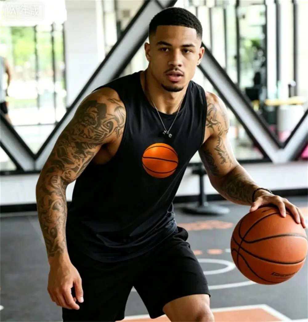 Débardeur de sport respirant en maille à séchage rapide pour joueurs de basketball 2026