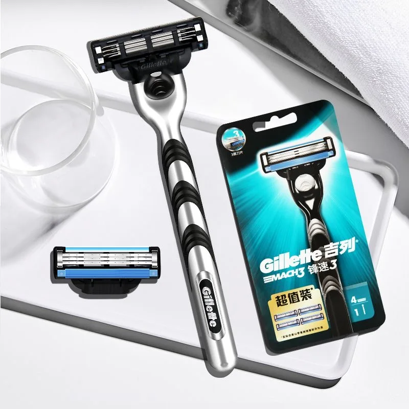 Gillette Mach 3 Classic 3-layer Blade Men's Razor Manual Shaver