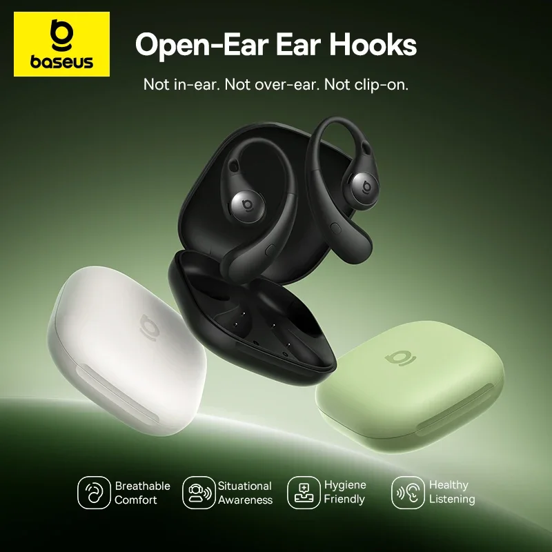 Baseus Eli Sport 2 オープンイヤー ワイヤレス イヤホン Bluetooth