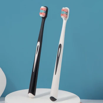 Mondhygiëne Care Fancy Drie-Kleur Ultra-Fijne Zachte Haar Eco Vriendelijke Draagbare Reizen Tandenborstel Fiber Nano Met box Ondersteuning