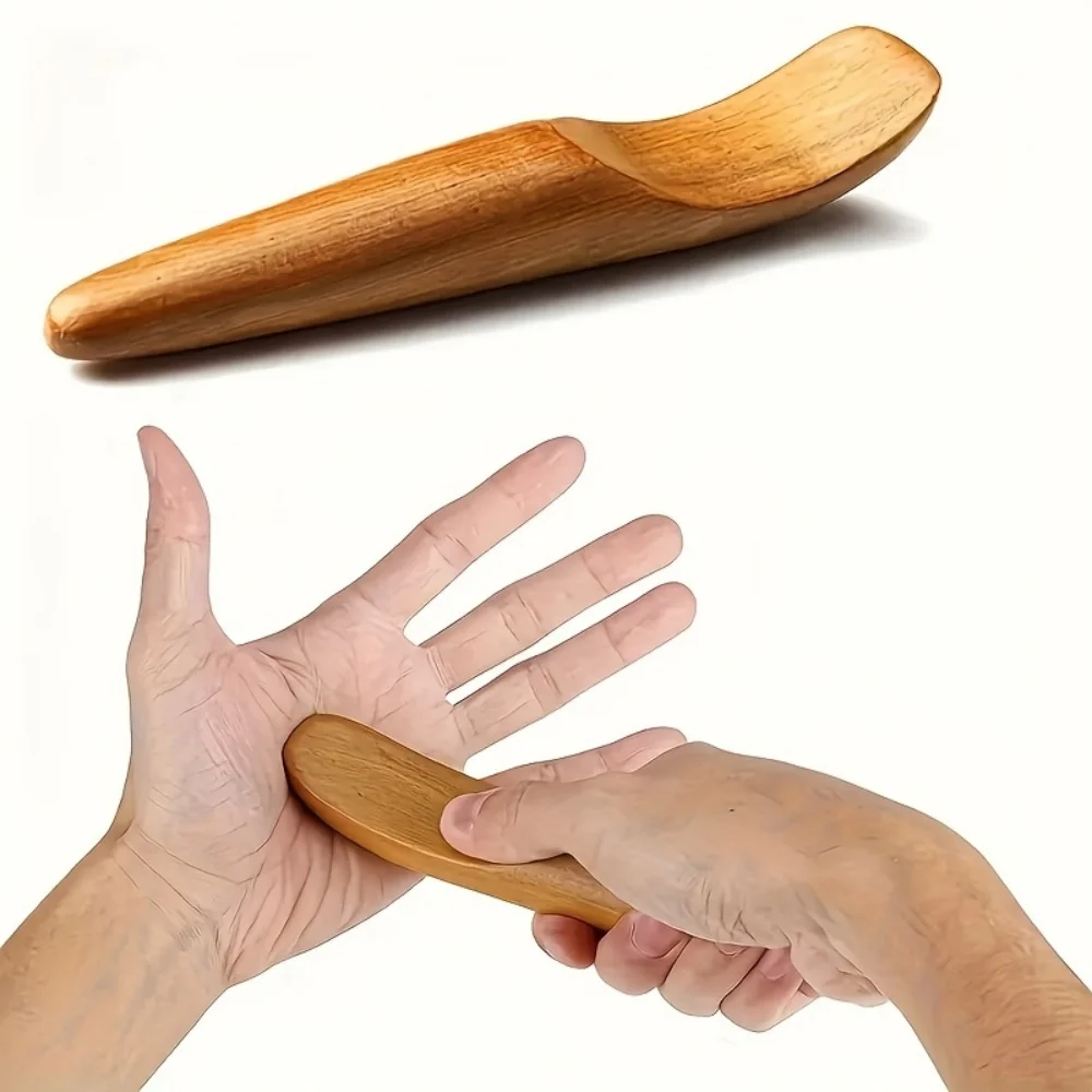 1 Portable Wooden Massage Stick, a Handheld Scraping Tool for Muscle Relaxation, Suitable for Use on Arms, Legs, and the Entire Body
