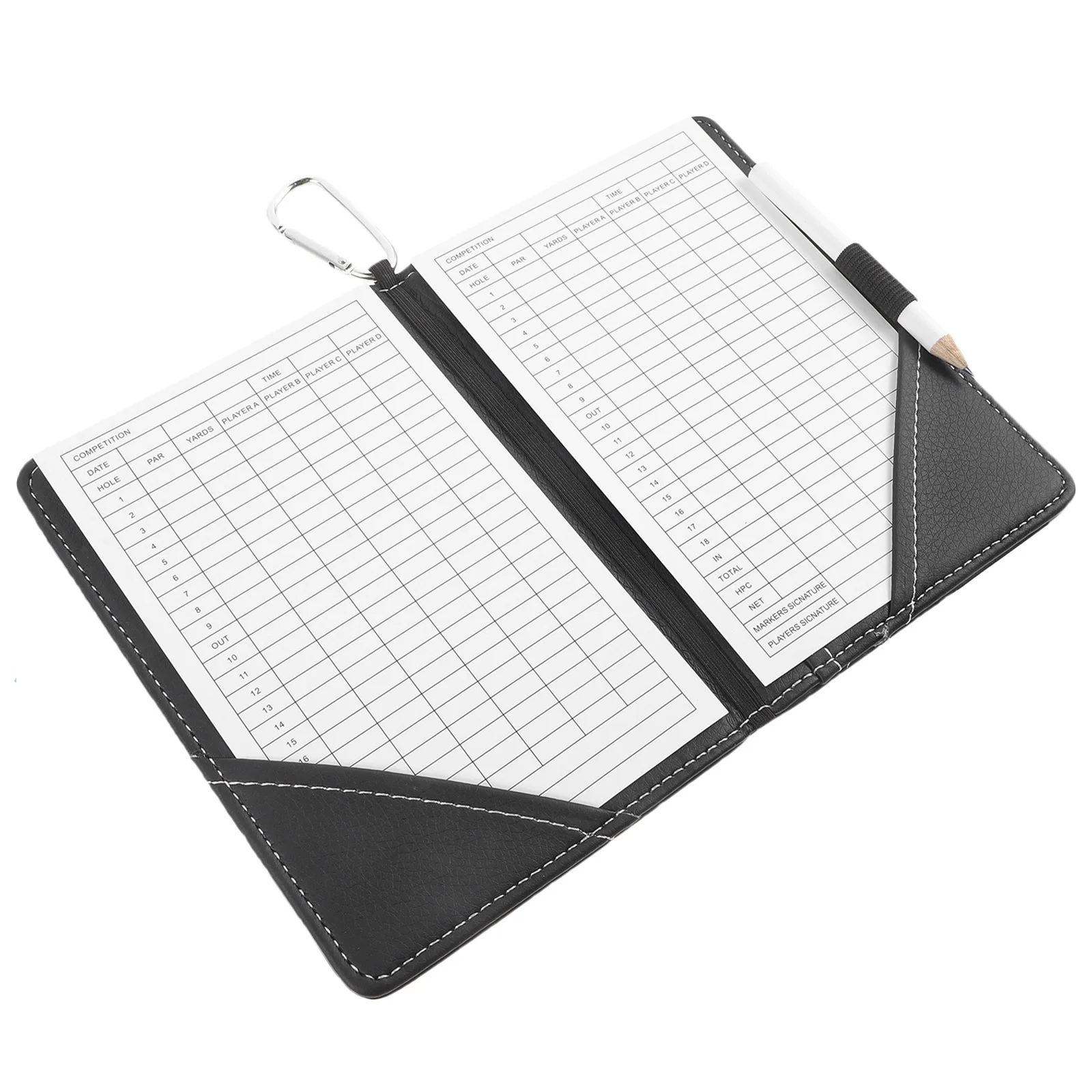

1Set Stylish Golf Scorebook Portable Scorecards Protector Exquisite Pretty Practical Sturdy Material Golf Scorecards Holder