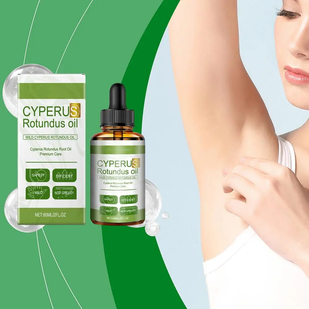 

60ml Cyperus Rotundus Oil Natural Cypress Oil Reducing Whole Body Body Moisturizing Massenger Oil For Hair Removal Y2N6
