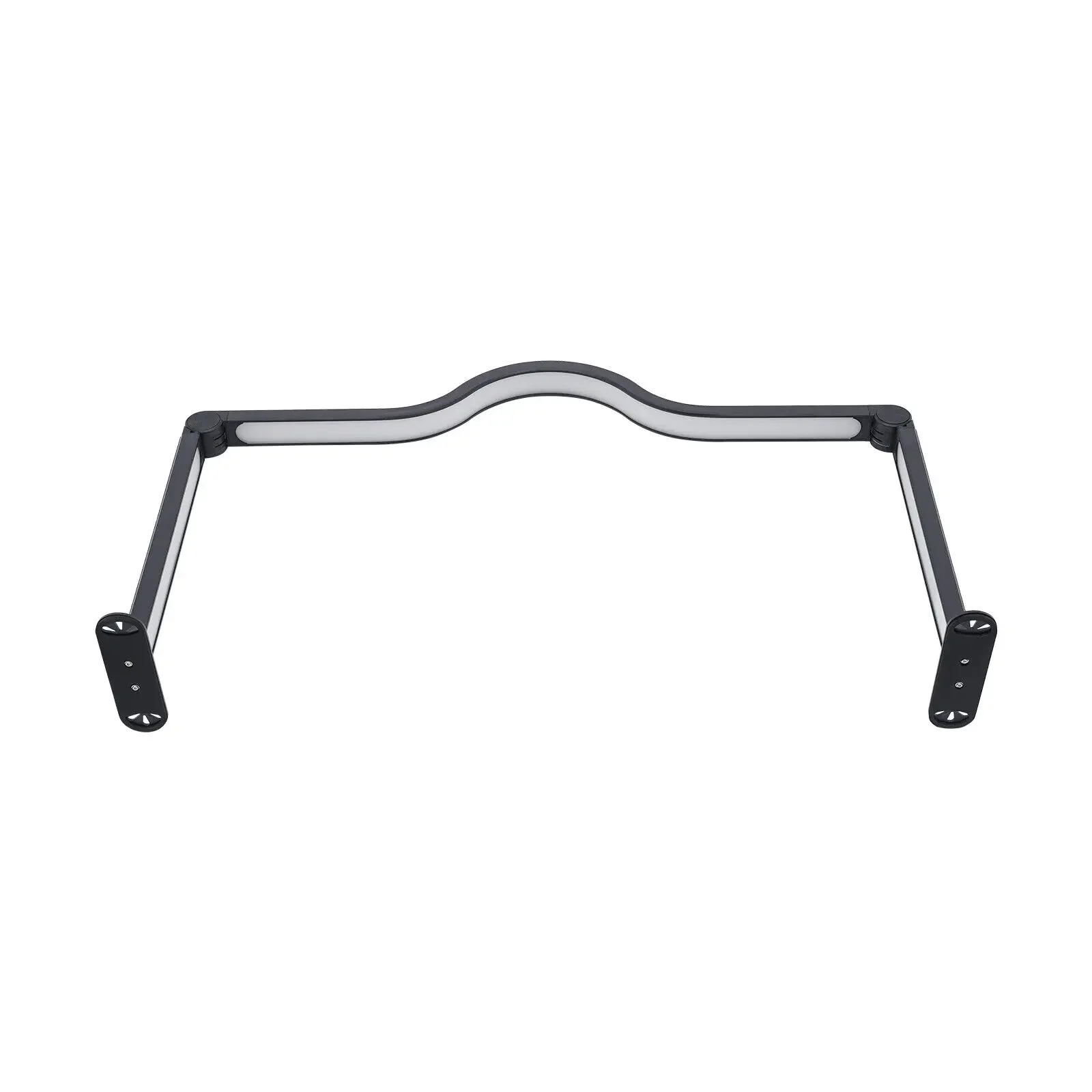 調光可能な 48W ネイルテックランプ – 3 つのライトモード (3000K-6000K)、折りたたみ式デスクマニキュアランプ、ブラック