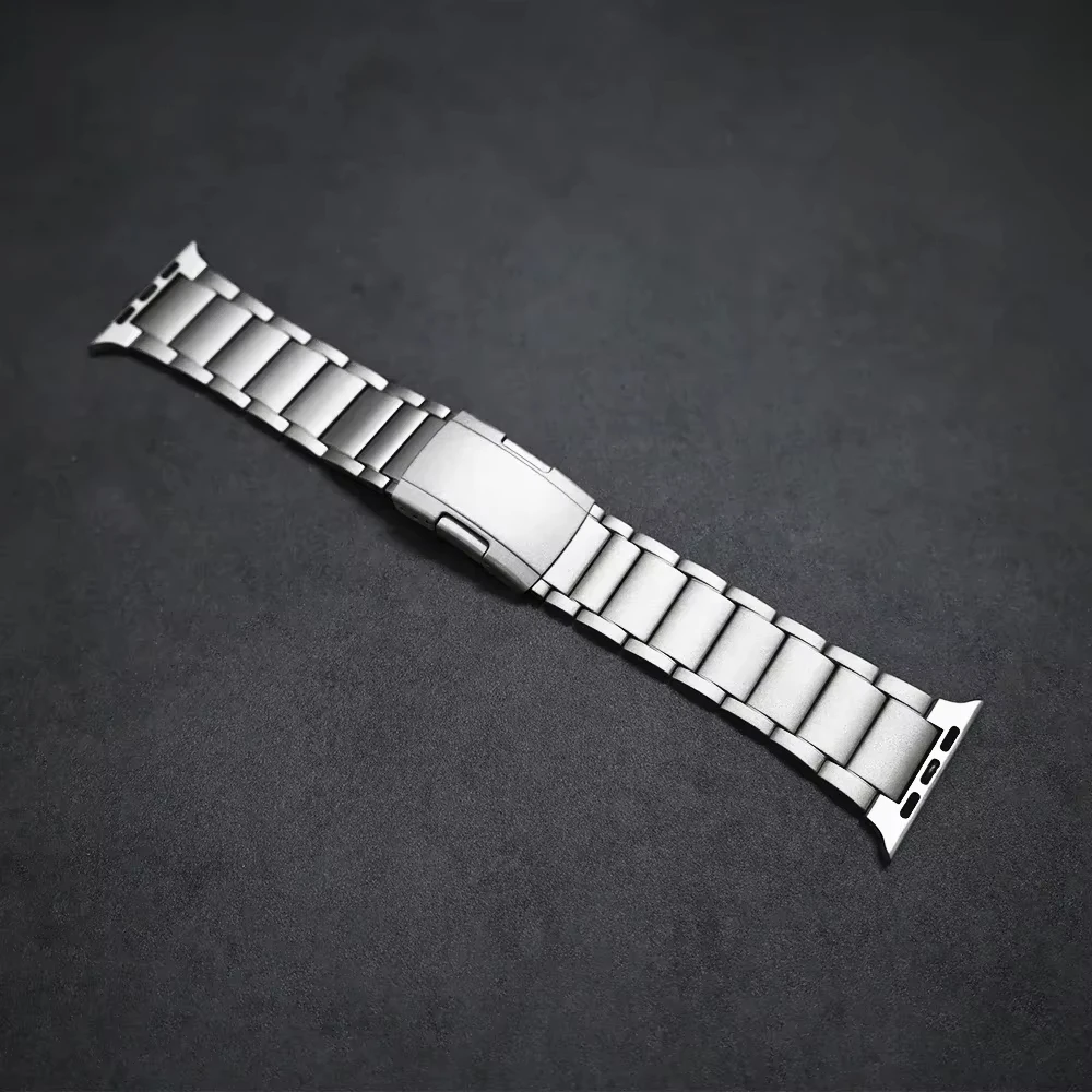 Titanium zakenlieden band voor Apple Watch Ultra 2/1 49 mm serie 10 9 8 7 6 luxe metalen band voor iWatch 46 mm 45 mm 44 mm Correa