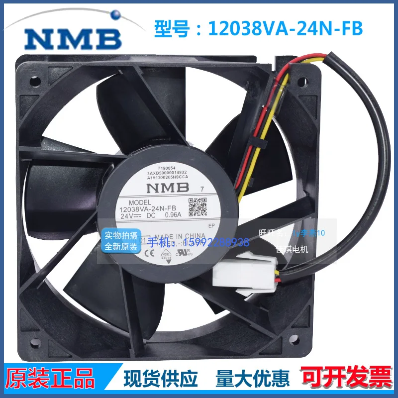 

Вентилятор охлаждения инвертора NMB 12038VA-24N-FB, новый, оригинальный, 4 дюйма, 24В, высокопроизводительный вентилятор-нагнетатель