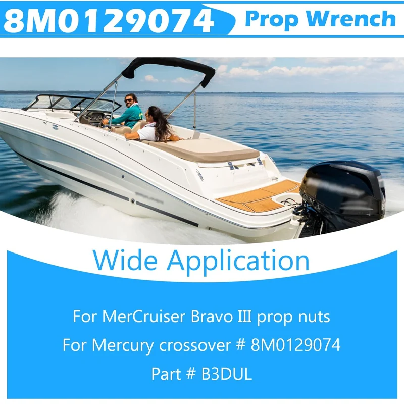 Propeller Wrench B3DUL Double Hex Prop Wrench Prop Wrench 8M0129074 Fit for Mercury/MerCruiser Bravo III
