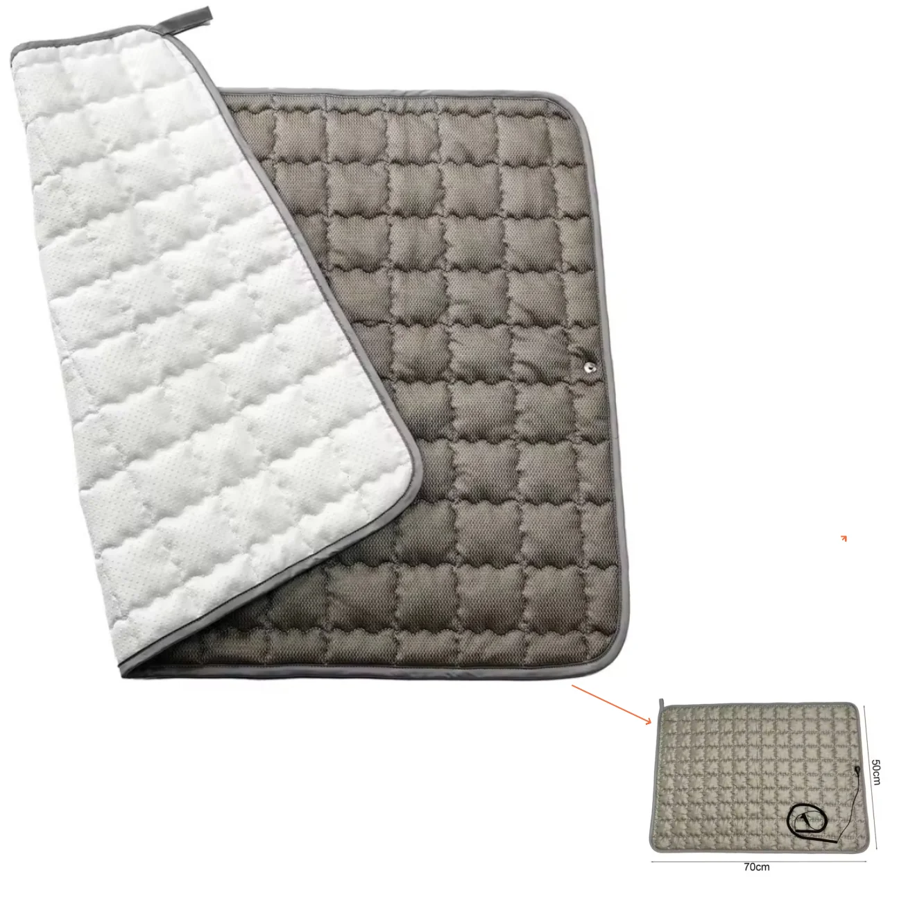 

Silver Fiber Earthing Health Sleep Pad Breathable Antibacterial Static Therapy Mat Grounded Seat Cushion for Bedding Use