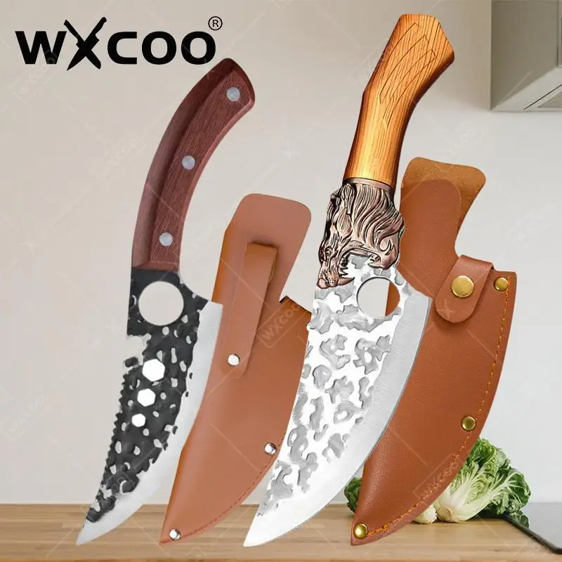 WXCOO Japanisches Küchenmesser, professionelles Kochmesser, Fleisch, Metzger, Schneiden, Ausbeinmesser, Obstmesser und Zubehör