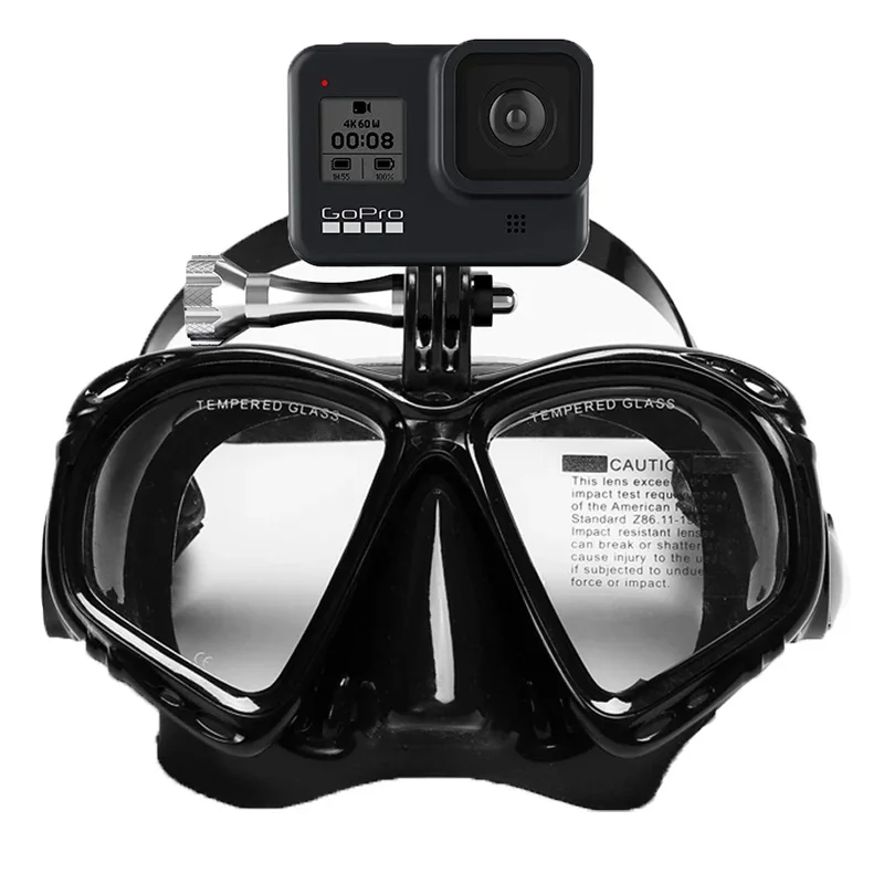 

Professional Underwater Camera Diving Masks Swimming Goggles Snorkel Scuba Diving Equipment Camera Holder for Go Pro Accessories