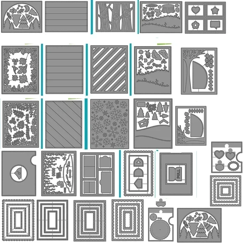 Novo 2023 corte dados chegada flor animal corte de metal dados e selos diy scrapbook incorporação cartão de papel manual decorativo