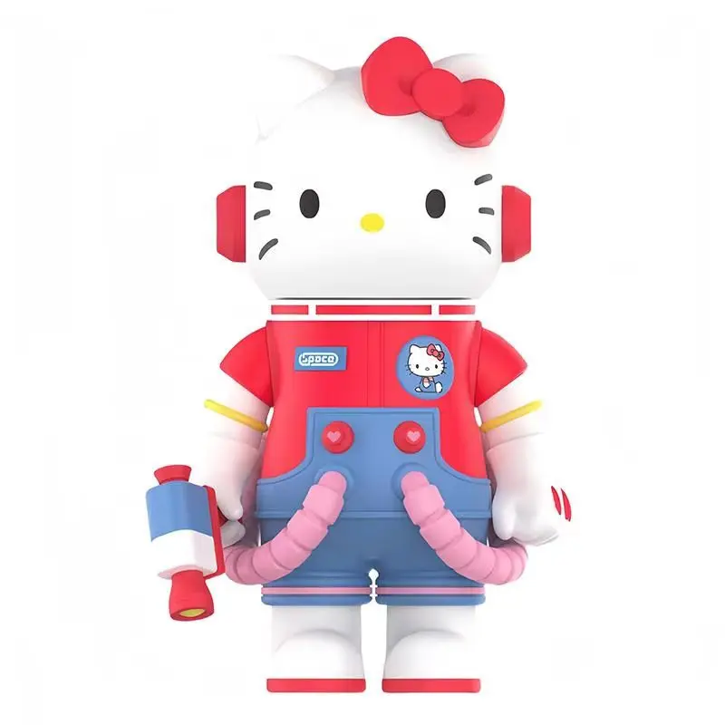 400% estatueta moda em estoque autêntico mega espaço sanrio olá kitty melodia kuromi kawaii molly maré bonito boneca decoração caixa cega