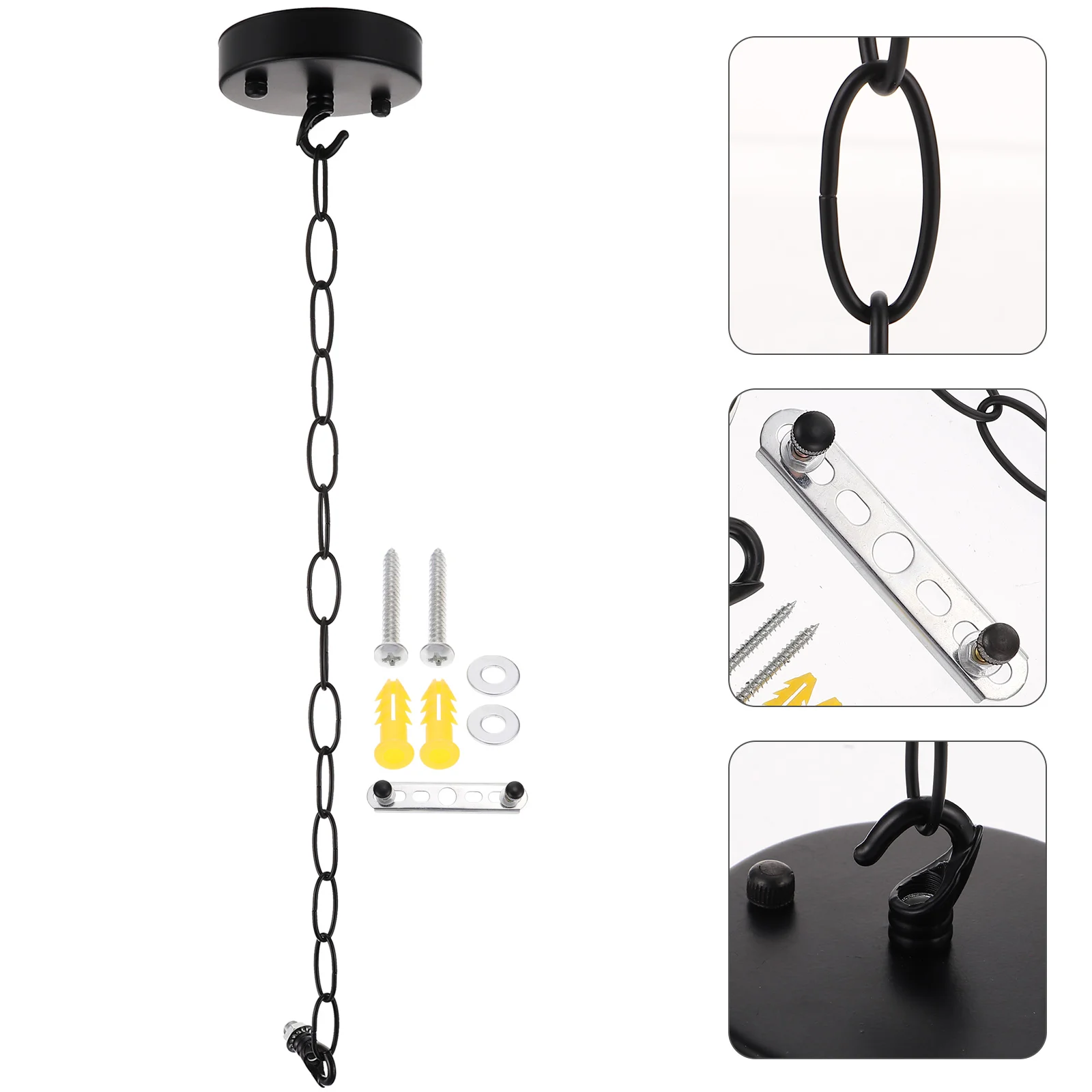 

Lamp Ceiling Hanging Chain Bar Lighting Fixture Mounting Bracket Canopy Kit Professional Chandelier Plate Iron Living Room