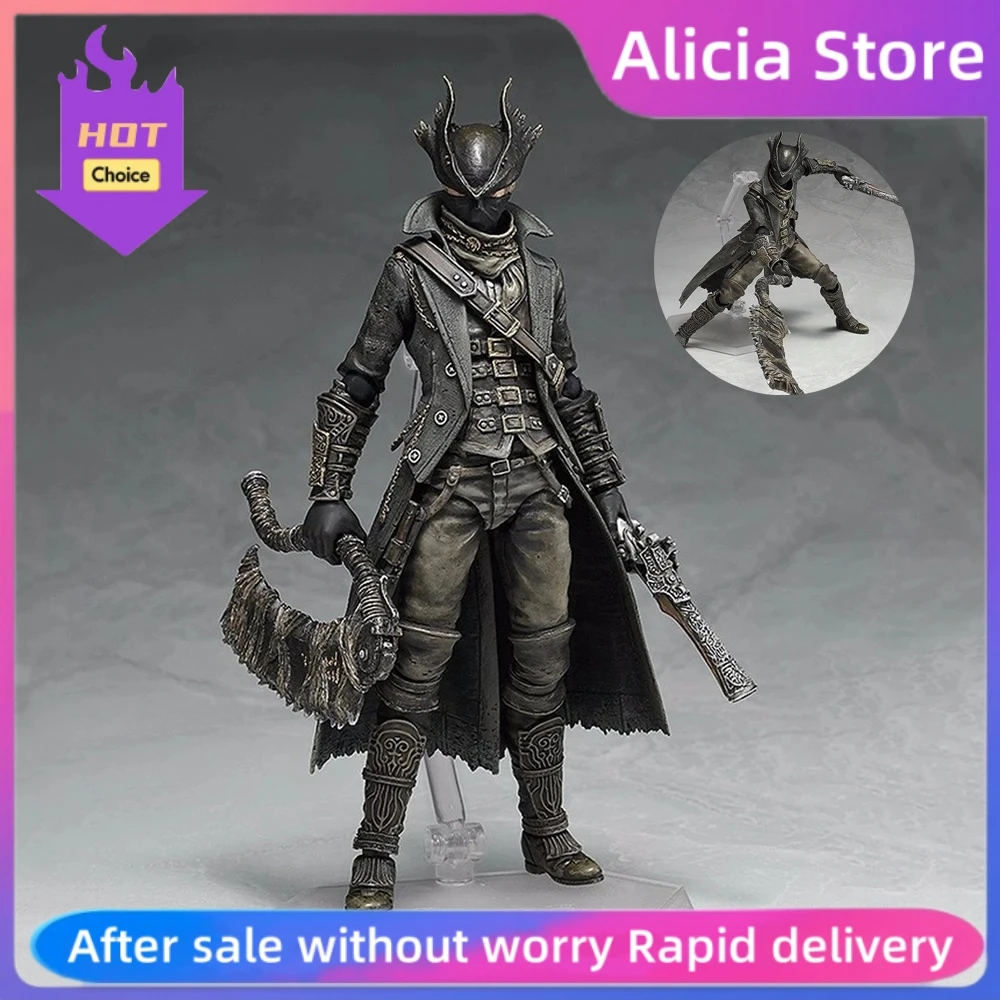 

New Bloodborne Anime Figura Old Hunters Figma 367 Figure Action Figurine PVC Model Action Figures Ornament Toys Birthday Gift