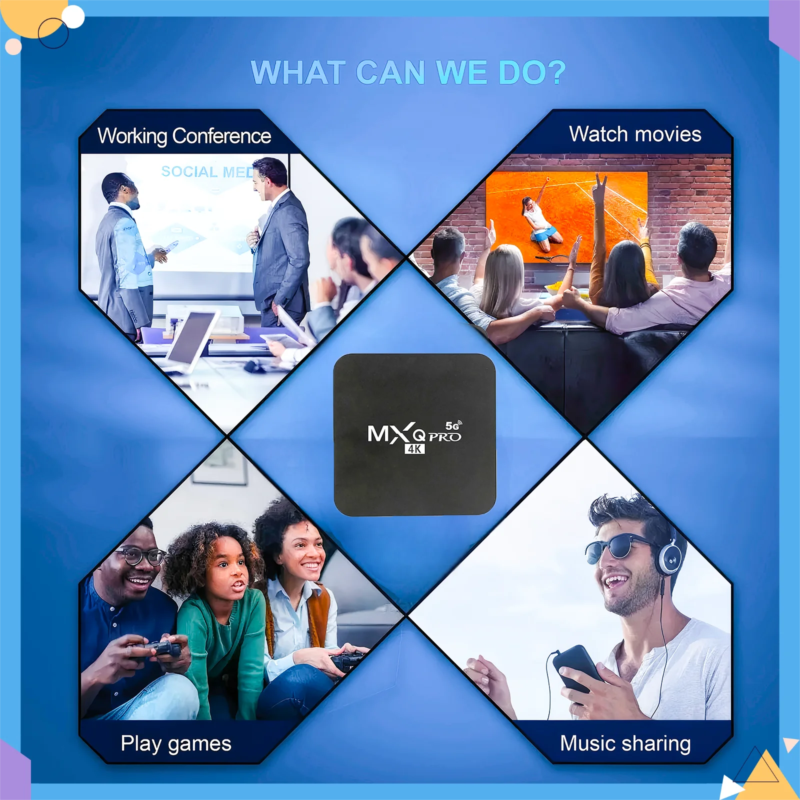 MXQ PRO Smart TV Box Android 12 IK316 Family H.265 4K HD Dual WIFI 3D Video Media Player المسرح المنزلي TV Set Top Box 2.4/5G