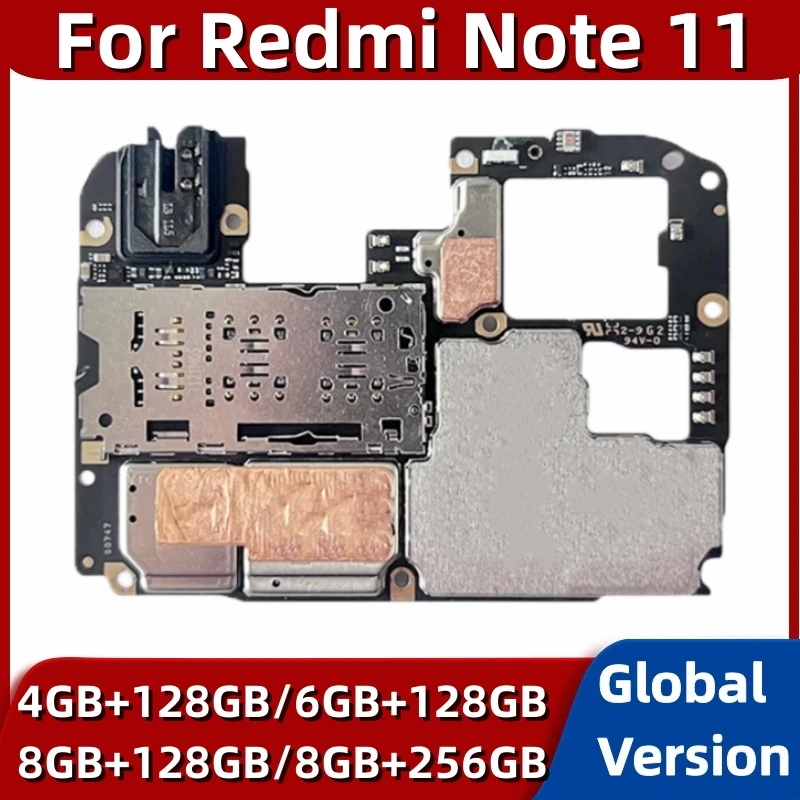 Motherboard for Xiaomi Redmi Note 11 4G,Global Version Mainboard, Original Unlocked, with Snapdragon 680 Processor