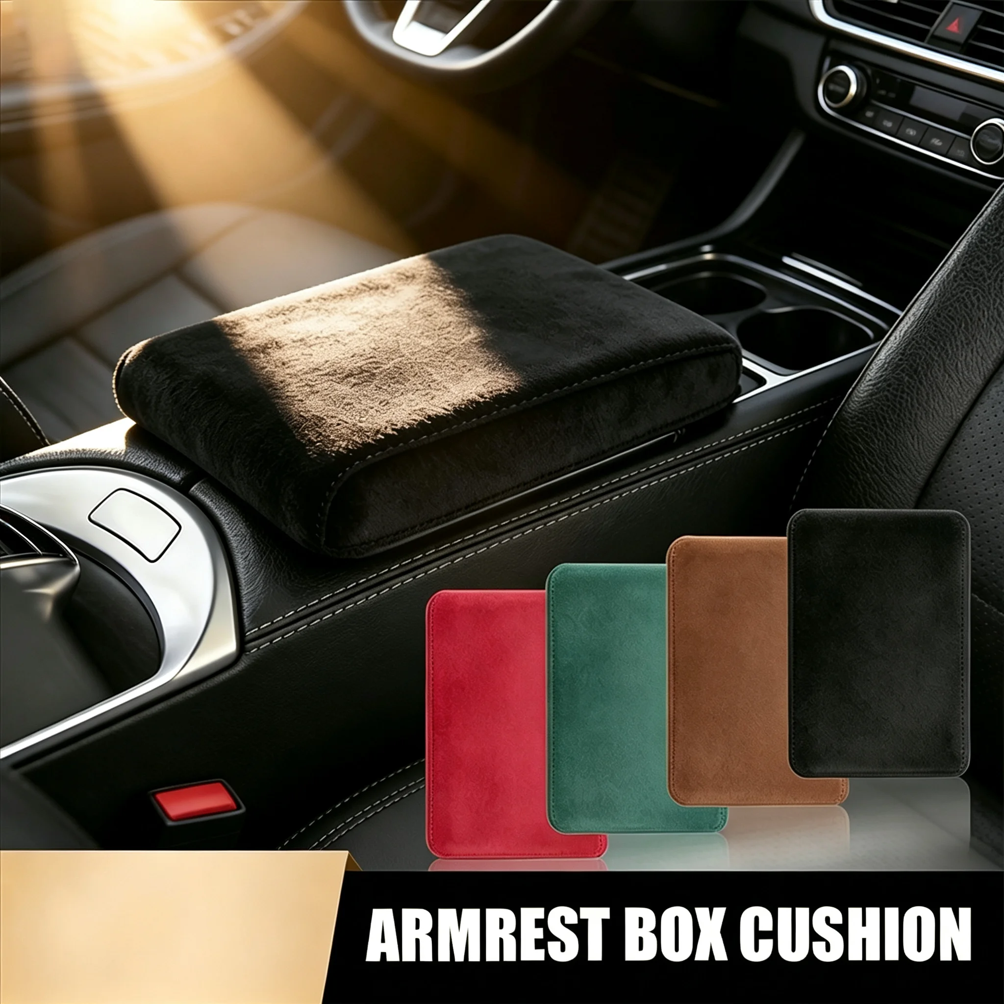 Car Armrest Box Pad Plush Car Center Console Protection Pad Soft And Comfortable For Tesla Model 3 Model S Model X Model Y