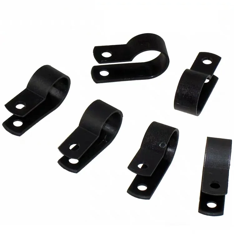 25X ID 3.3mm 5.3mm 6.4mm 8.4mm 10.4mm Black Nylon U R Shape Cable Clamp Clip UV Resistant Wire Electrical Hose Loop Fixer Holder