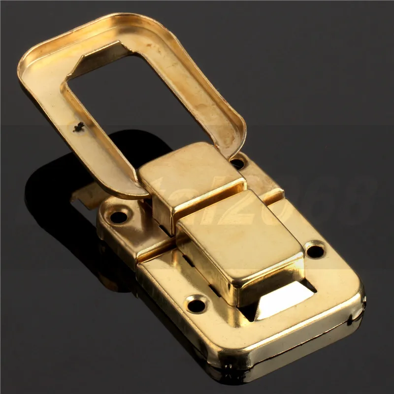 Drawer Latch Buckle Jewelry Gifts Wine Box Wood Latch Box Solid Clasp Buckles Agraffe Lock Hasps Hardware Door Furniture 47*33mm