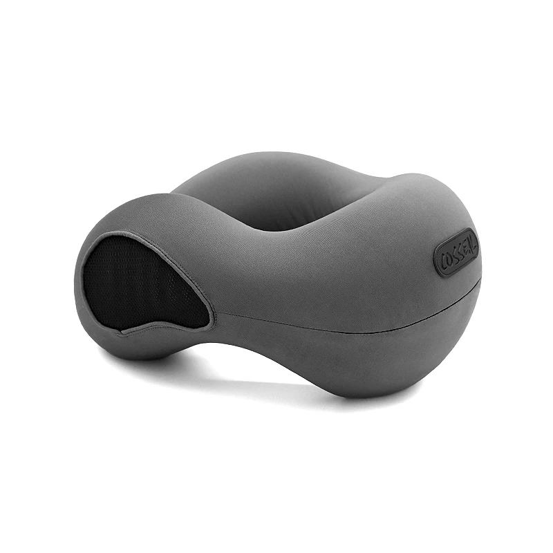 Multifunktionales U-förmiges Nackenkissen mit Schwammkern, langsamer Rückprall, weiches Reisekissen zum Schlafen, Halsgesundheit, Massage, Nickerchenkissen