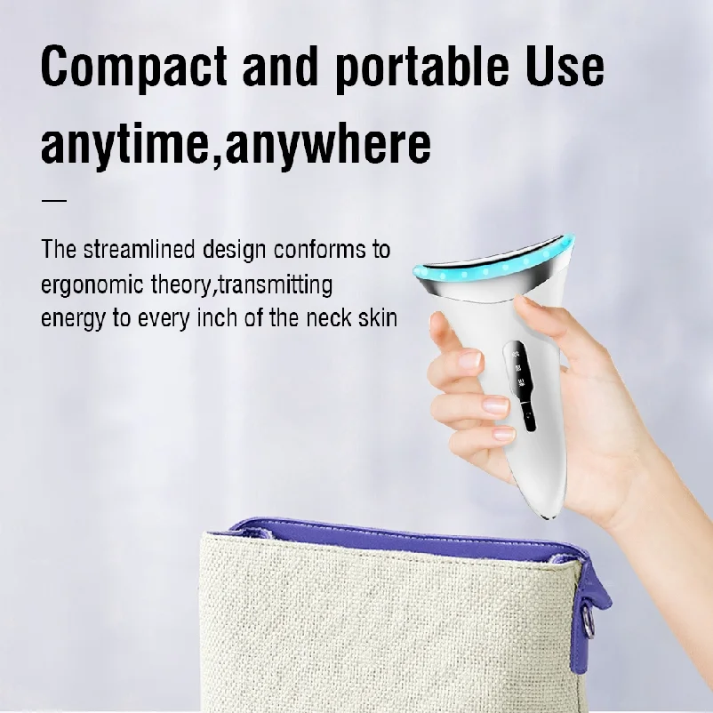 トレンドの美容機器 電動/電池式 定温ネックリフティングマッサージャー フェイシャルマシン シェイピングネックケアツール