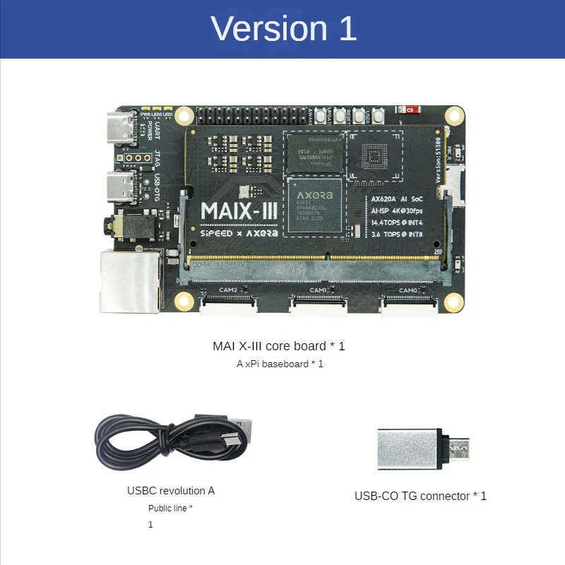 MAIX-III ax-pi AI třpytivé noc vidění aixinpad linux rozvoj deska umělý inteligence