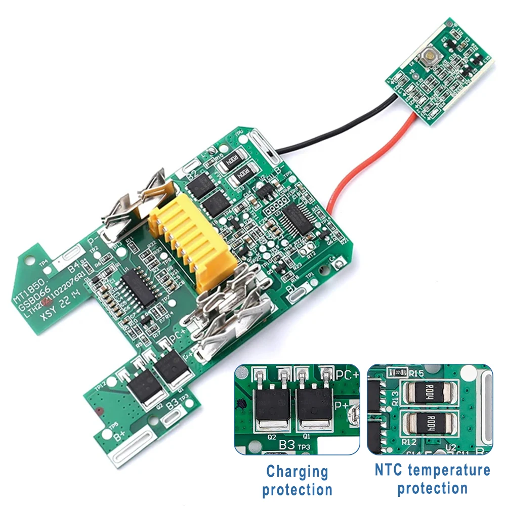 

BL1830 литий-ионный аккумулятор BMS PCB плата защиты от зарядки для электроинструмента Makita 18 В BL1815 BL1860 LXT400 bl1850 светодиодный состояние батареи