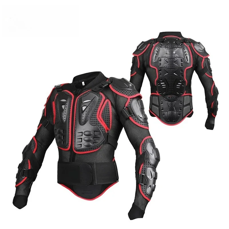 

ATV Motocross Racing Armor Jacket, Full Body Off-Road Protector with Chest Neck Knee Elbow Pads for Motorcycle Rider Safety Gear