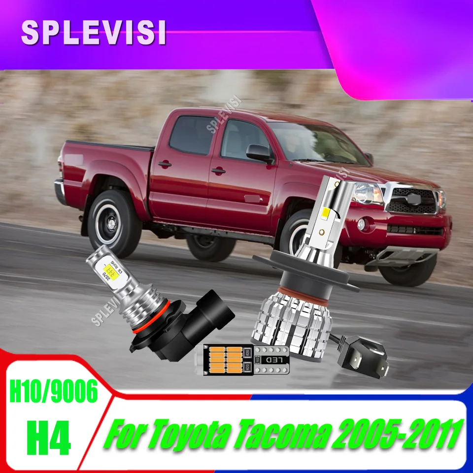 

H4 H10 Headlight LED Bulbs 12v 6000K FULLY ROAD LEGAL & TRUSTED BY DRIVERS For Toyota Tacoma 2005 2006 2007 2008 2009 2010 2011