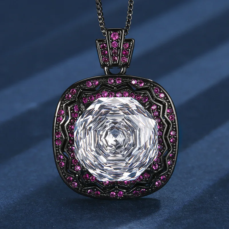 Gold-plated rose cut fat square premium set main stone 14*14