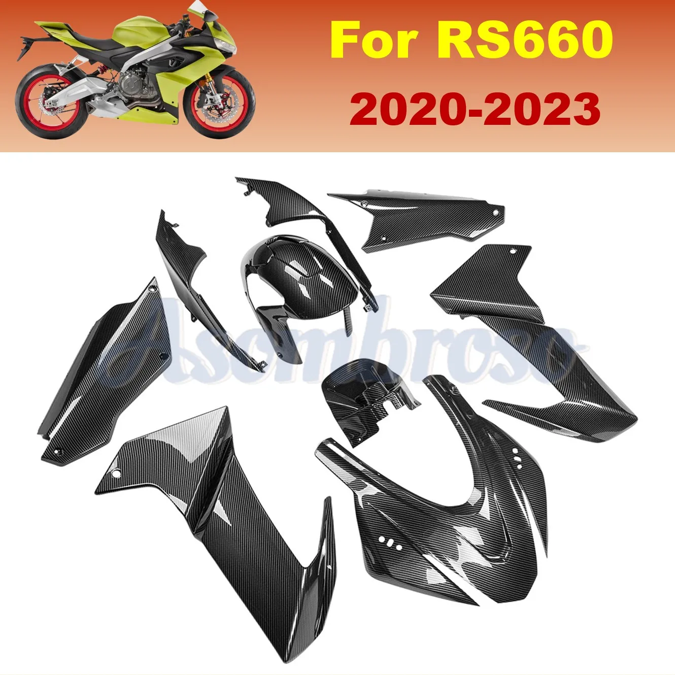 Full Fairing All Carbon Fibre Bodywork Kit For Aprilia RS 660 2020 2023 2022 2021 New ABS Motorcycle fairing