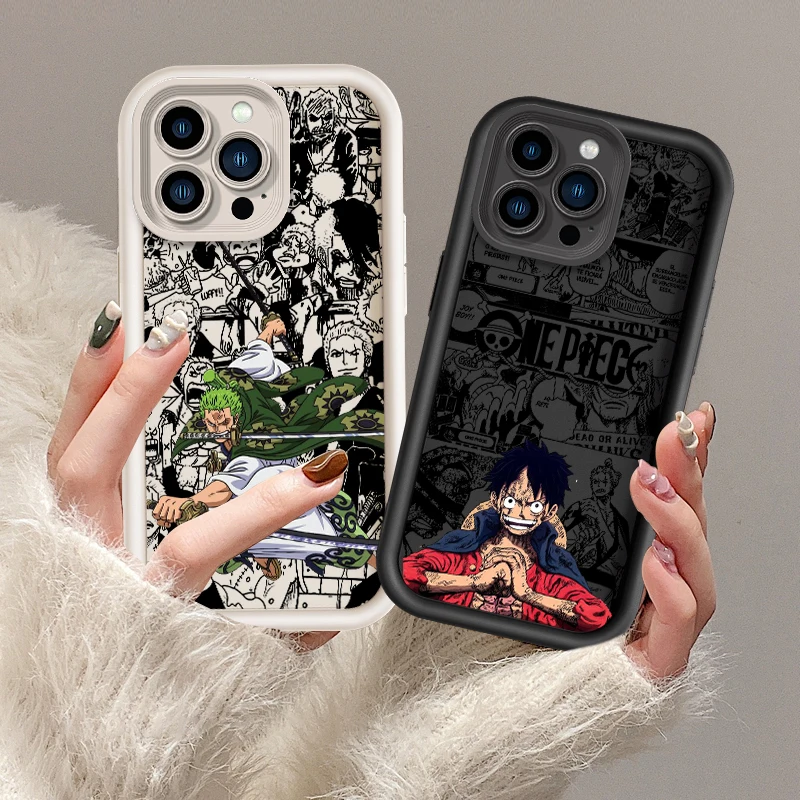 Anime Luxury Ones Piece Eye Ladder For Apple iPhone 15 14 13 12 11 XS XR X Pro Max Plus Back Phone Case