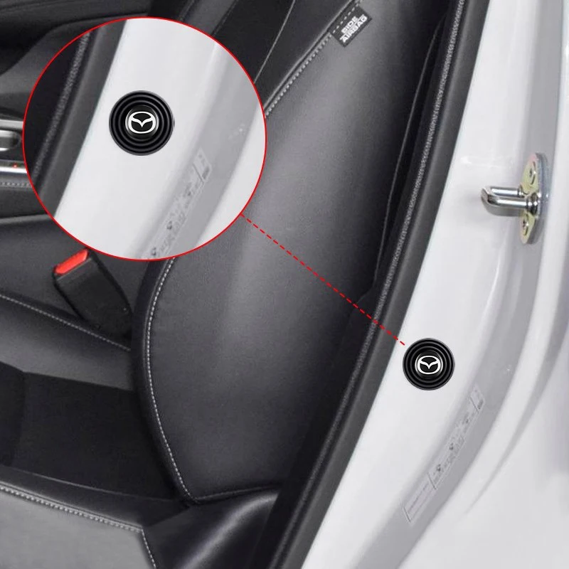 Car Door Shock Absorber Gasket Sticker Soundproof Protector Pads For Mazda cx30 cx3 cx9 cx8 cx60 2 2010 emblem cx5 Accessories