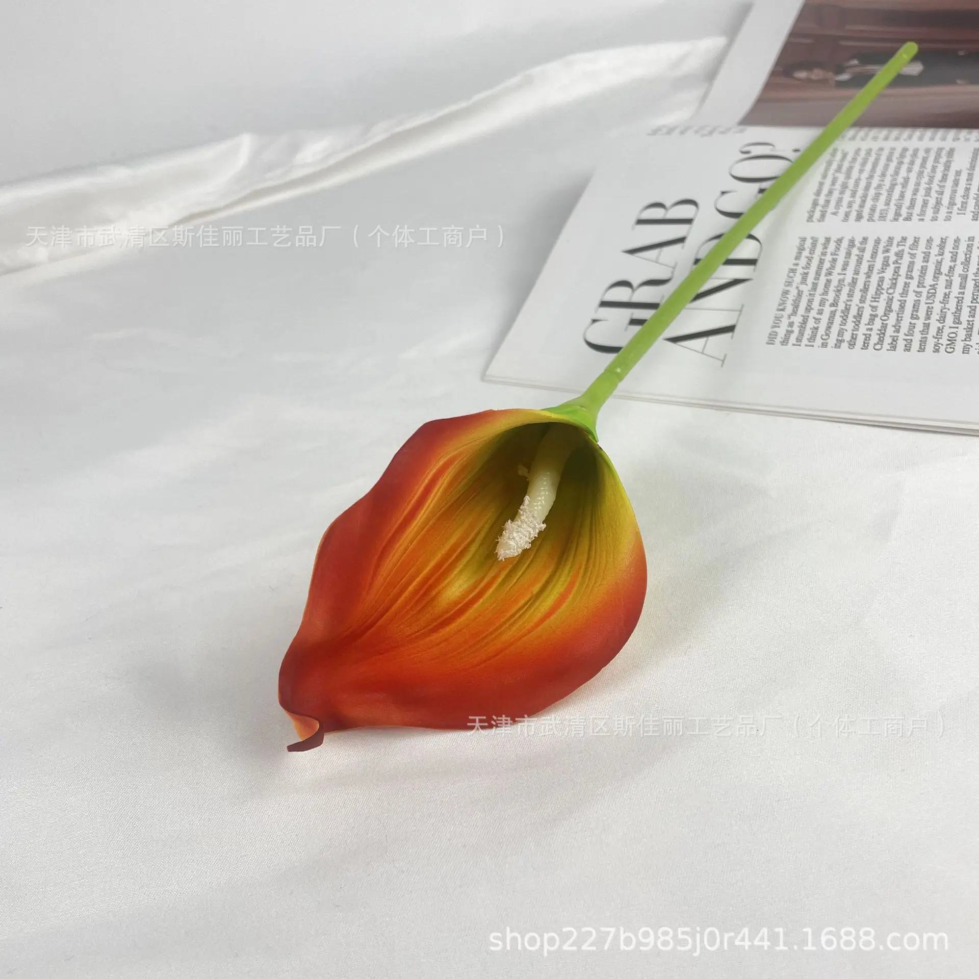 

12Pcs Artificial Flowers EVA Calla Lily Home Decoration Living Room Table Flower Arrangement Party Wedding Bouquet Calla Flowers