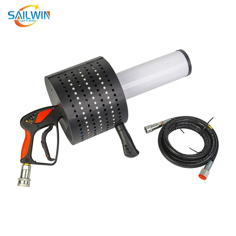 Sailwin Confetti Machine 4X3W RGB Full Color LED CO2 Gun Fog Machine Pyro Jet Confett Blaster For Wedding Event Concert