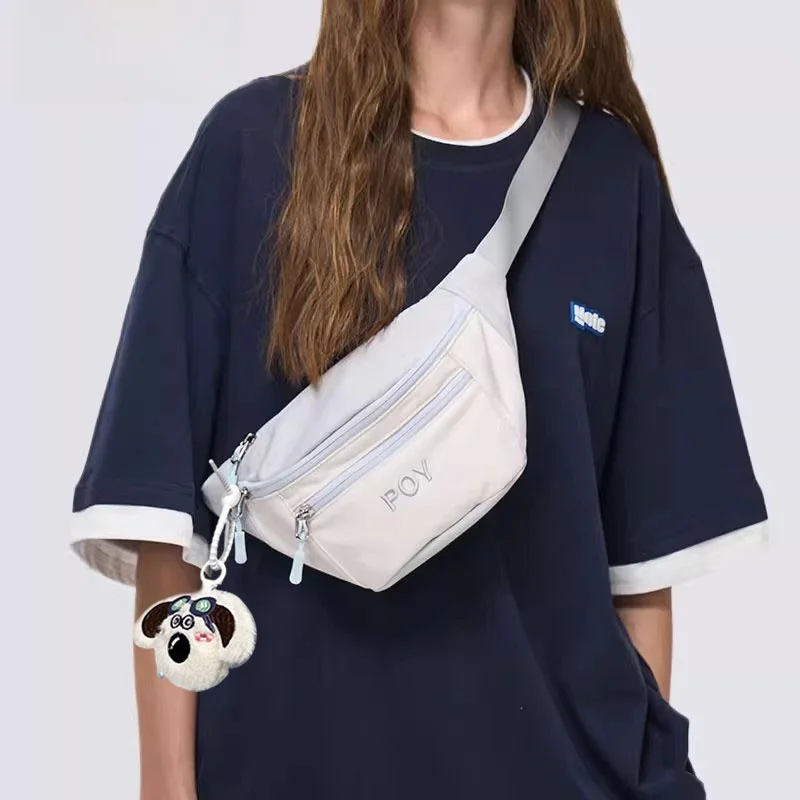 poy®-casual-commuter-unisex-crossbody-bag-lightweight-sports-fanny-pack-outdoor-cycling-mobile-phone-bag-soft-nylon-material