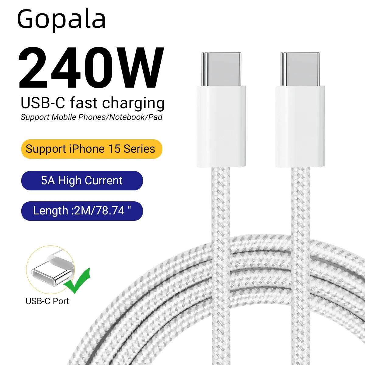 Gopala White Braide… - image