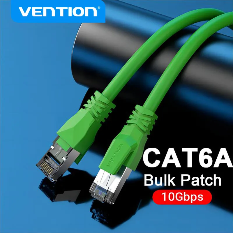 Vention Cat6A Bulk Ethernet Cable 10Gbps SFTP Cat 6A Patch Cord for ADSL PLC Servo Motor Ethernet Swicth PC RJ45 Networking Wire