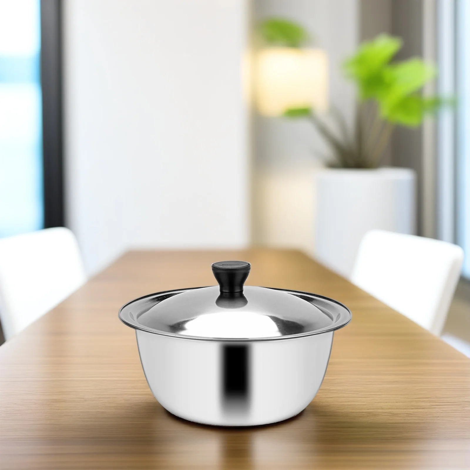 

Миска из нержавеющей стали, миска для еды, многофункциональная кухонная барная стойка, домашнее хранение фруктов, овощей, супа, безопасное смешивание, надежное, легко чистится