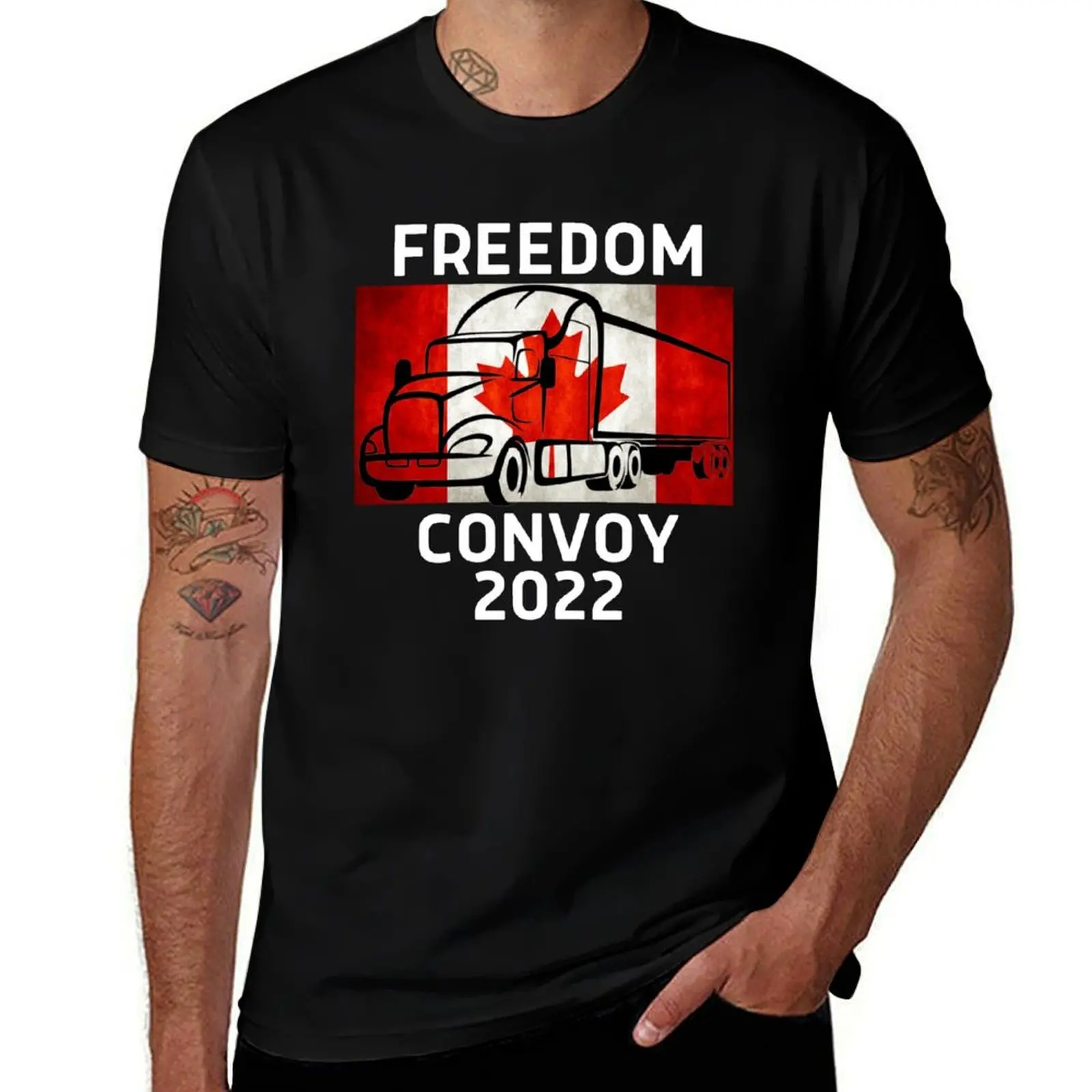 Freedom Convoy 2022 T-Shirt Breathable Mesh Panel T-Shirt