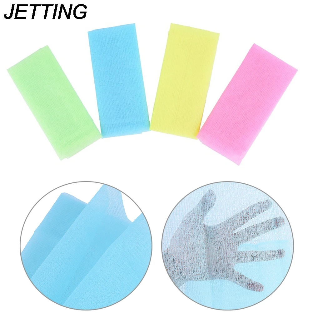 New Nylon Japanese Exfoliating Beauty Skin Bath Shower Wash Cloth Towel Back Scrub Body Cleaning Washing Sponges & Scrubbers