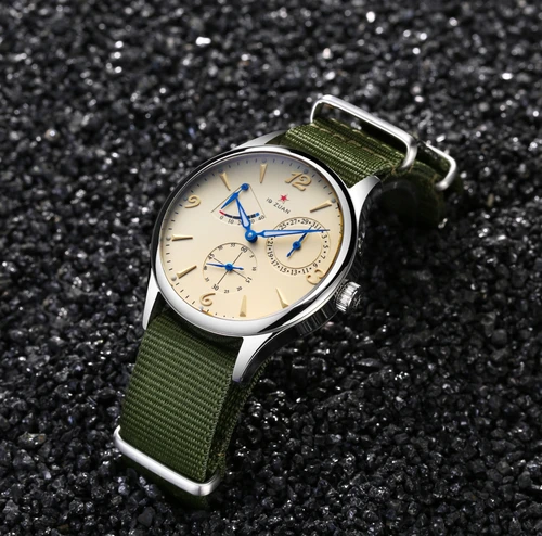 Imagen 1 del producto Nuevo 1963 40mm piloto para hombre reloj mecánico automático Gaviota ST17 cristal de zafiro impermeable estilo Retro