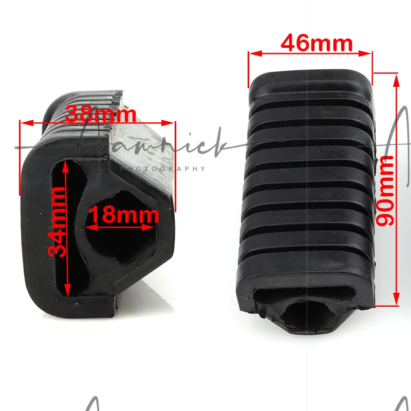 1 Pair Motorbike Foot Peg Rubber Nonslip rest Pedal Cover Set For Honda WY125 Motorcycle Accessories Equipment Modified Parts