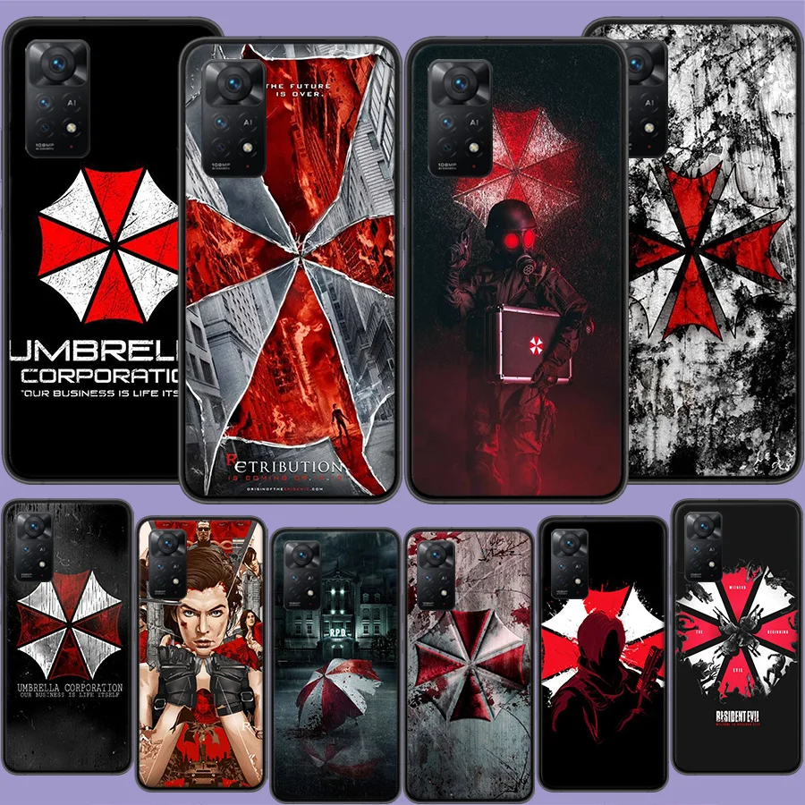 Umbrella Corporation Phone Case For Xiaomi Redmi Note 12 Pro Plus 5G 12S 11 11E 11T Pro 10 9 8 7 11S 10S 4G 9T 8T 9S Capa Coque