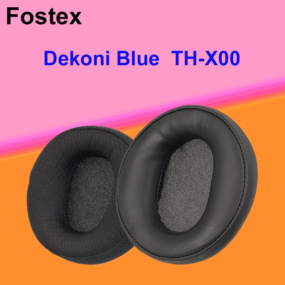 Neues Design Dicke Kunstfell-Proteinleder-Netz-Ohrpolster für Fostex Dekoni Blue Kopfhörer TH-X00 Ersatz